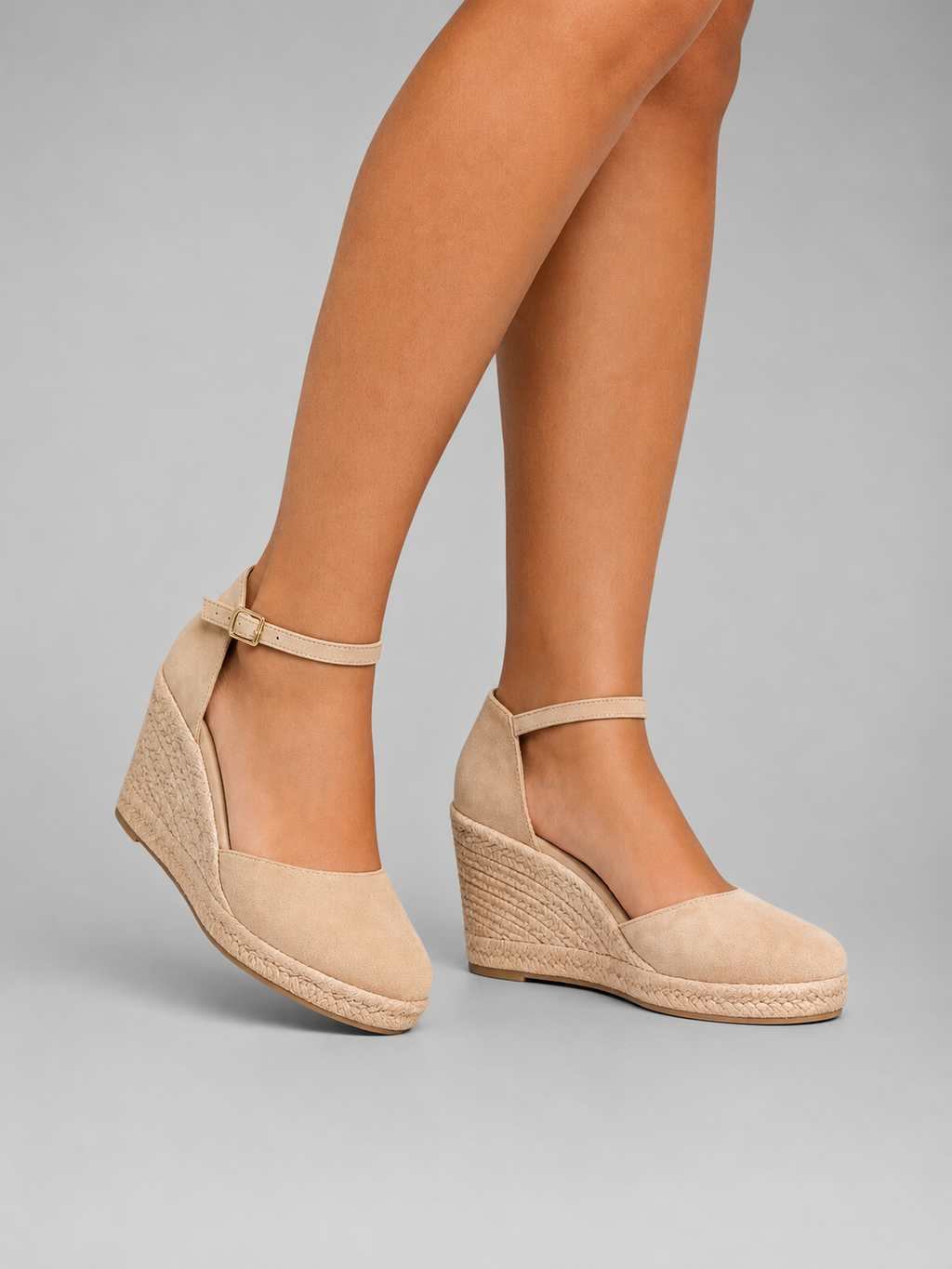 Rosalie | Women's Closed-Toe Wedge Sandals – Ankle-Strap Espadrille Shoes