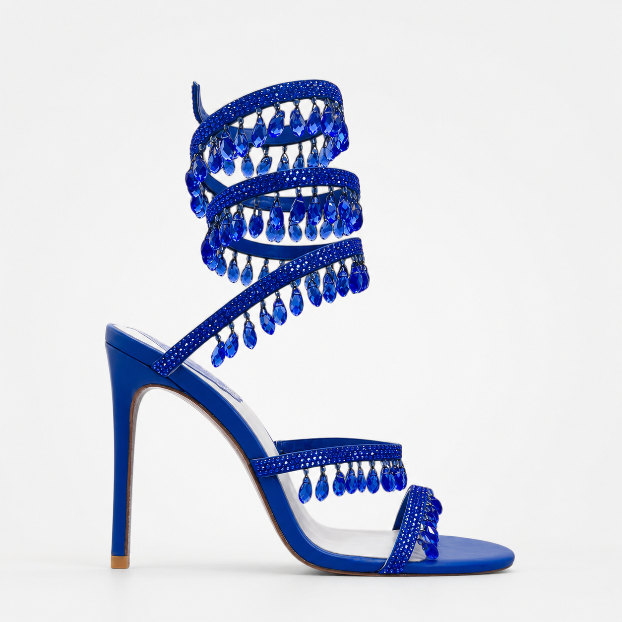 Anouk | Women's Crystal Strappy Heels – Elegant Evening Sandals