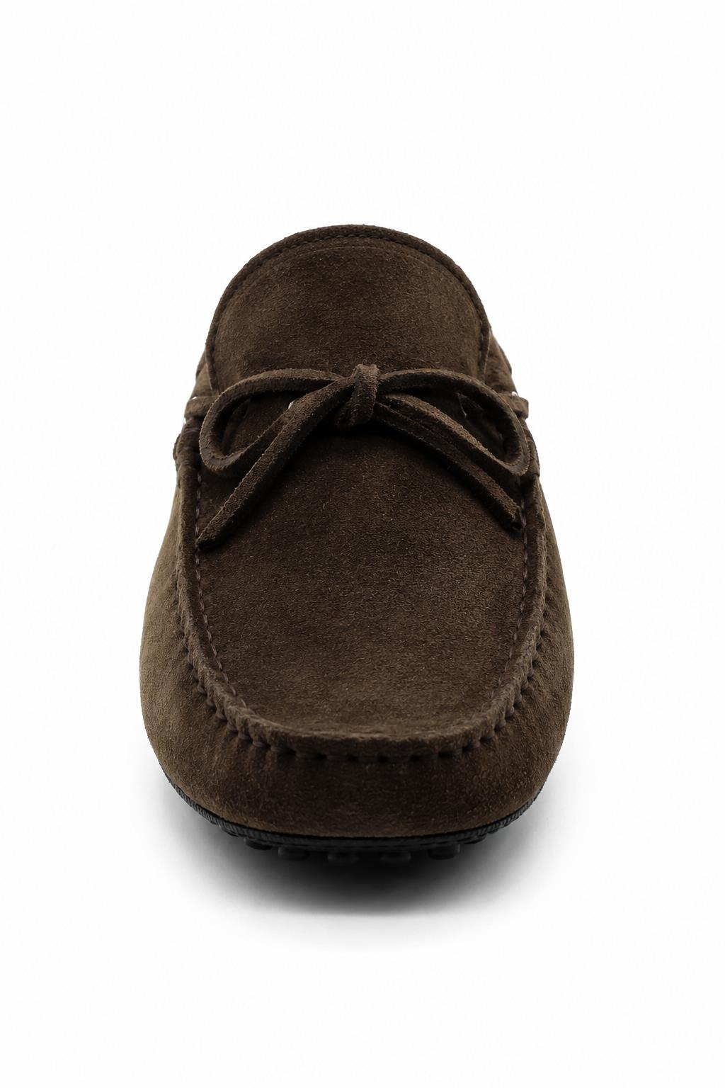 Lawson | Men's faux suede Driving Loafers - Slip-On Moccasins with Apron Stitching