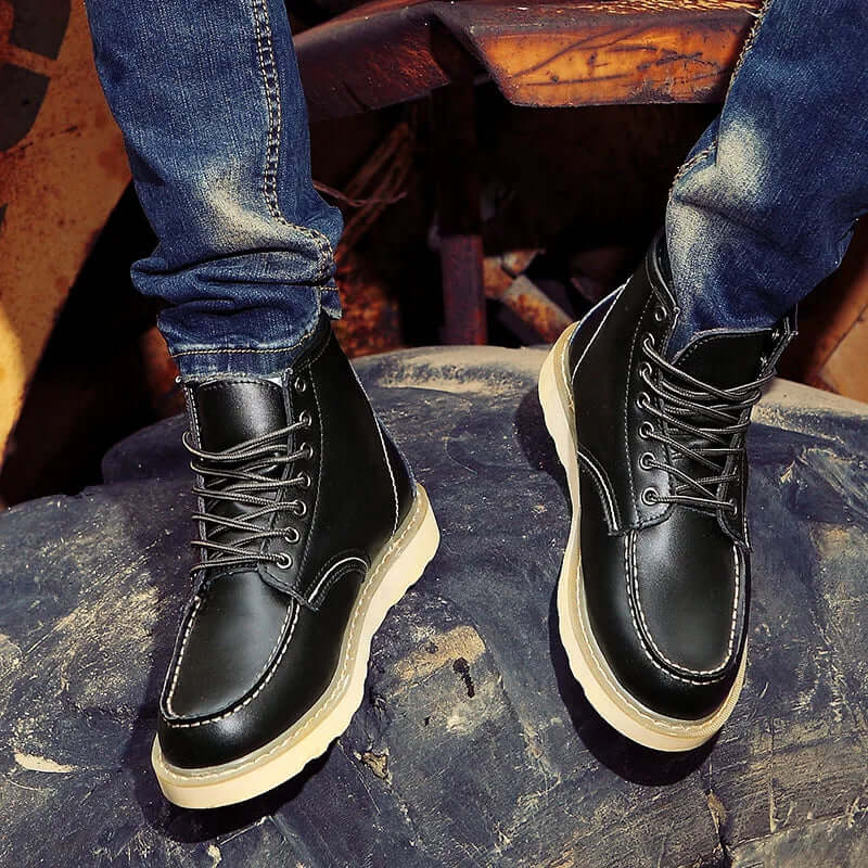 Byron | Men's Retro Winter Boots - Cushioned Casual Ankle Boots