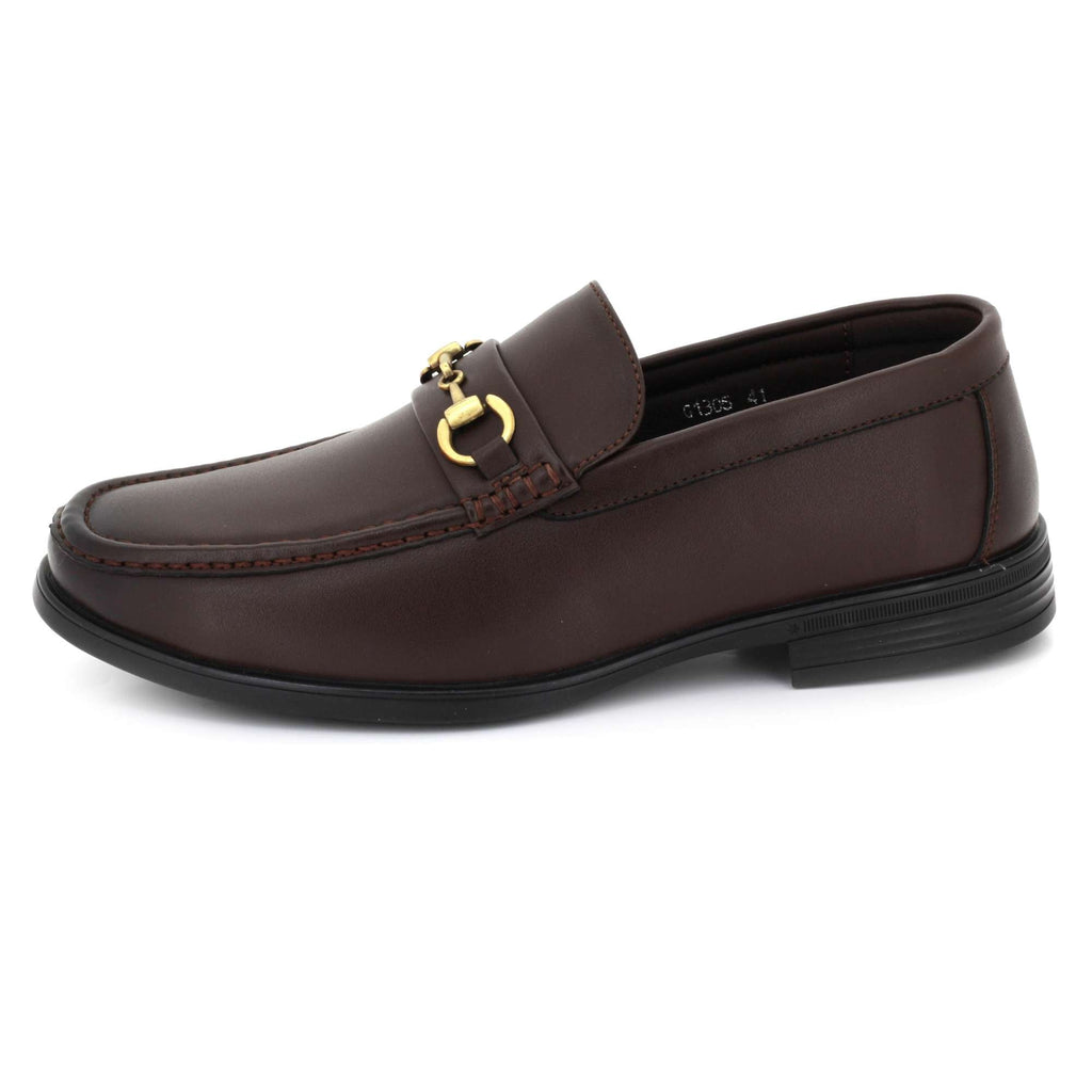 Winston | Men's Leather-Look Horsebit Loafers - Smart Casual Slip-On Shoes