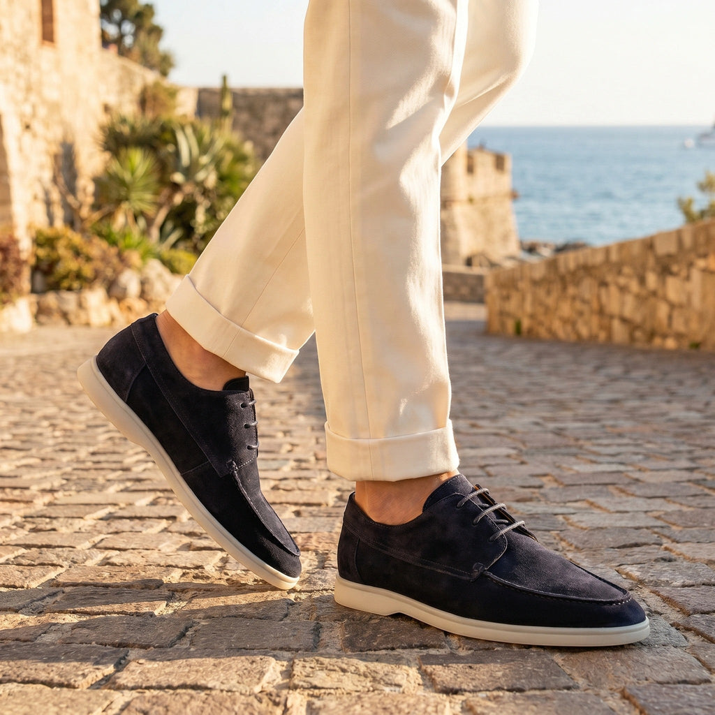 Edward | Men's Casual Loafers – Flexible Sole Moc-Toe Shoes