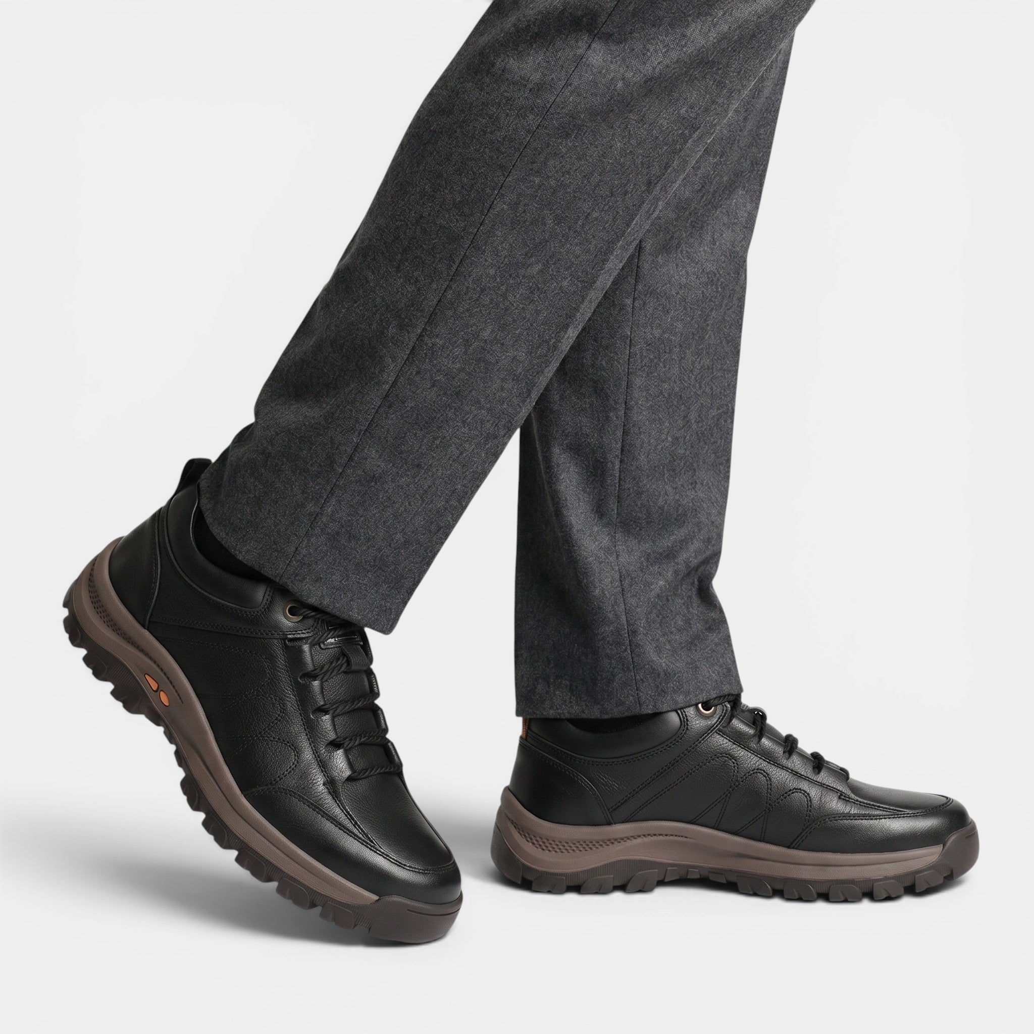 William | Men's Outdoor Walking Shoes Rugged-Grip Lace-Up Shoes