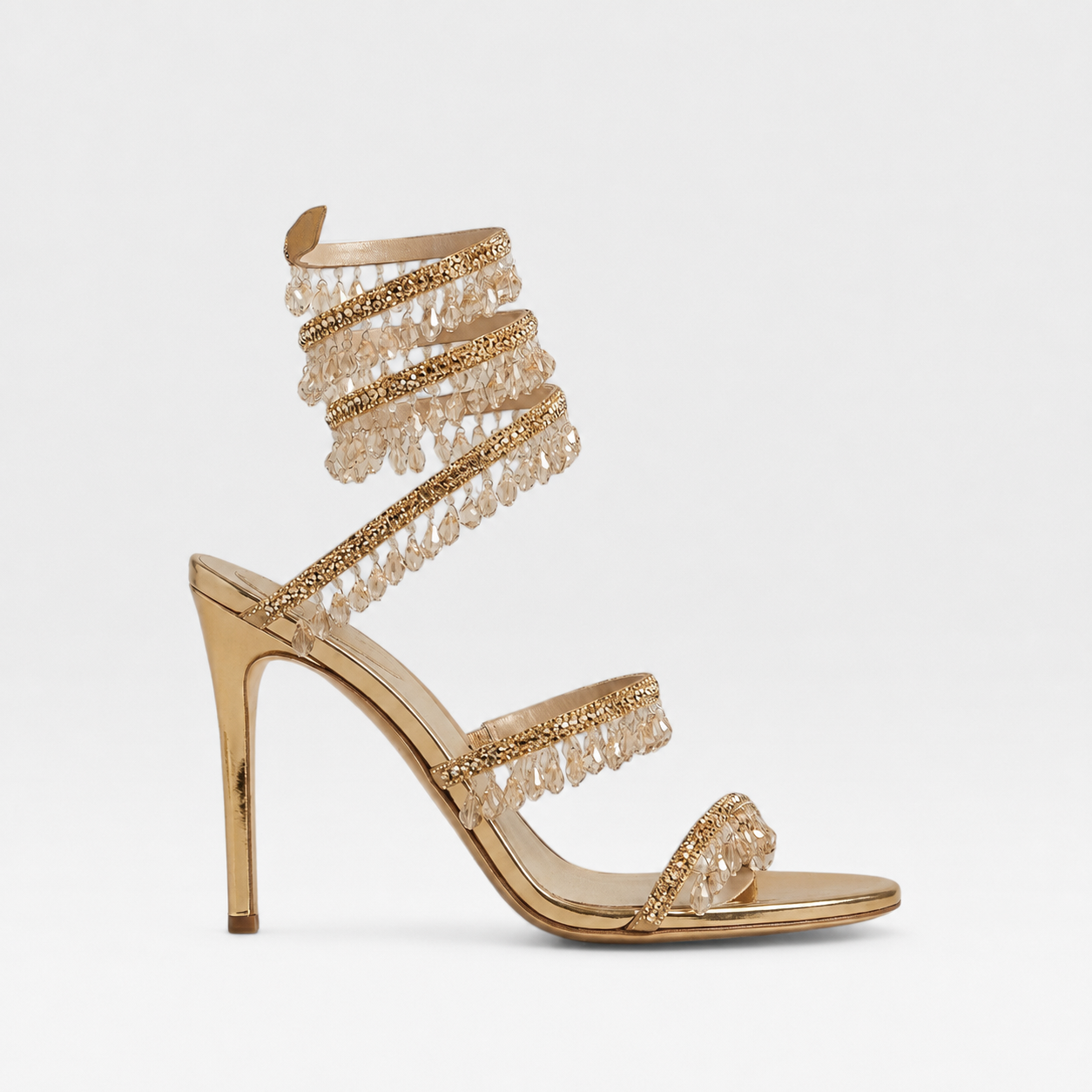 Anouk | Women's Crystal Strappy Heels – Elegant Evening Sandals