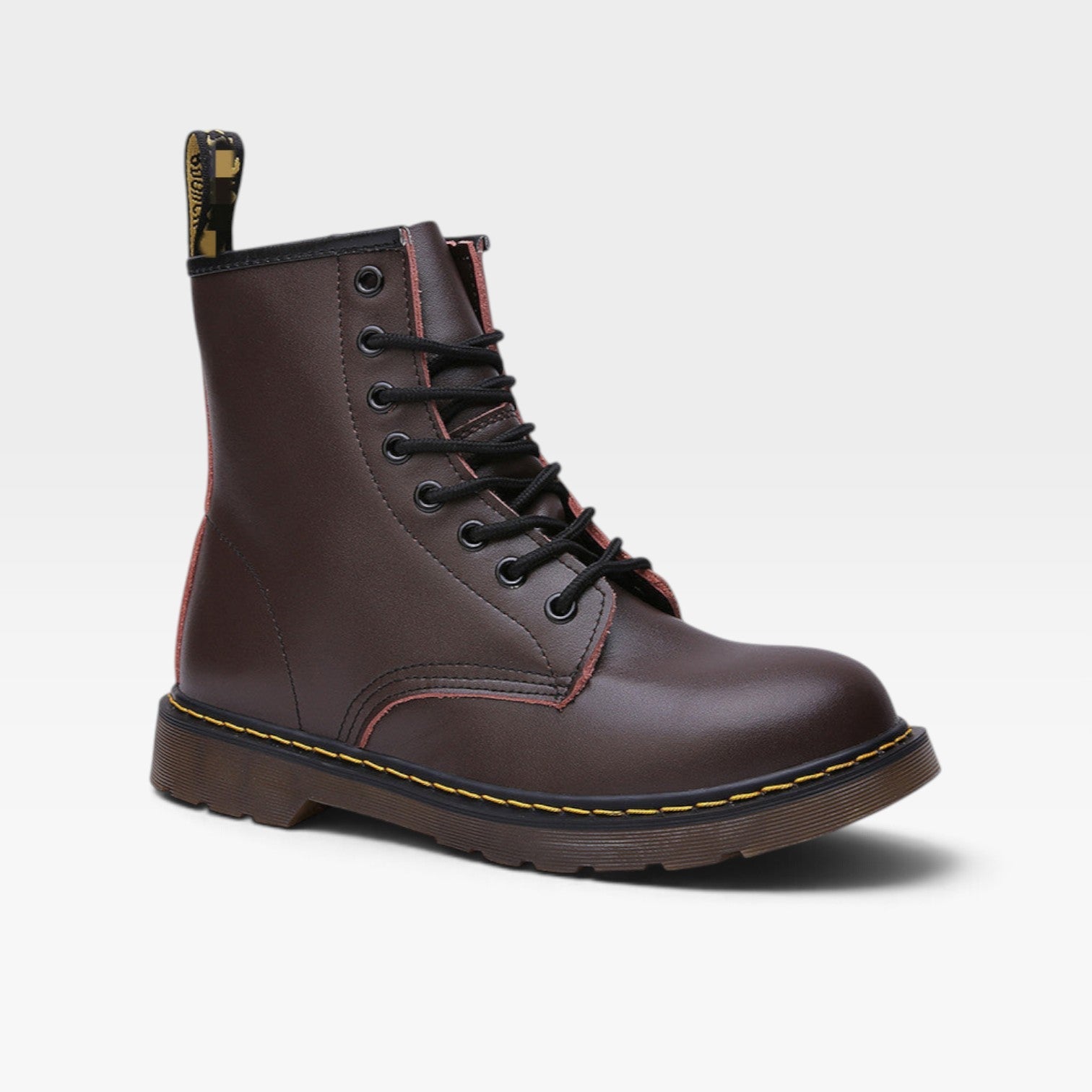 Tamsin | Women's synthetic leather Combat Boots - Lace-Up Ankle Boots