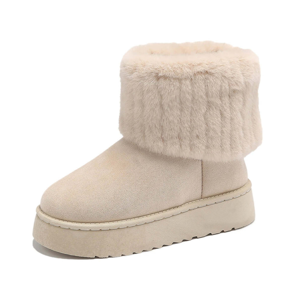 Bethan | Women's Warm Winter Boots - Cosy Round-Toe Ankle Boots