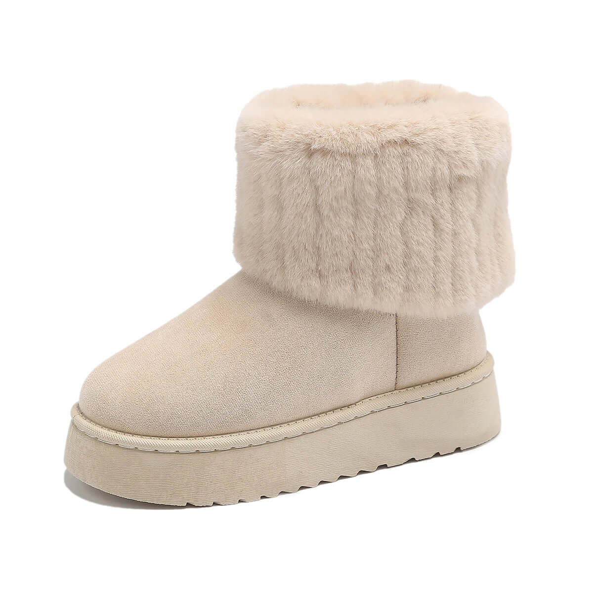 Bethan | Women's Warm Winter Boots - Cosy Round-Toe Ankle Boots