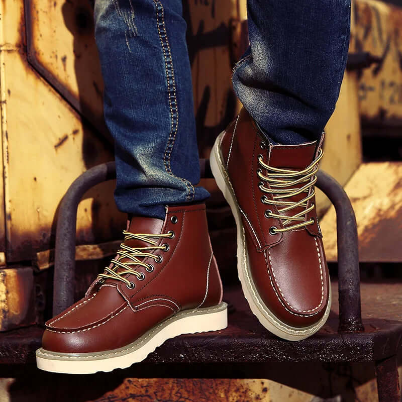 Byron | Men's Retro Winter Boots - Cushioned Casual Ankle Boots