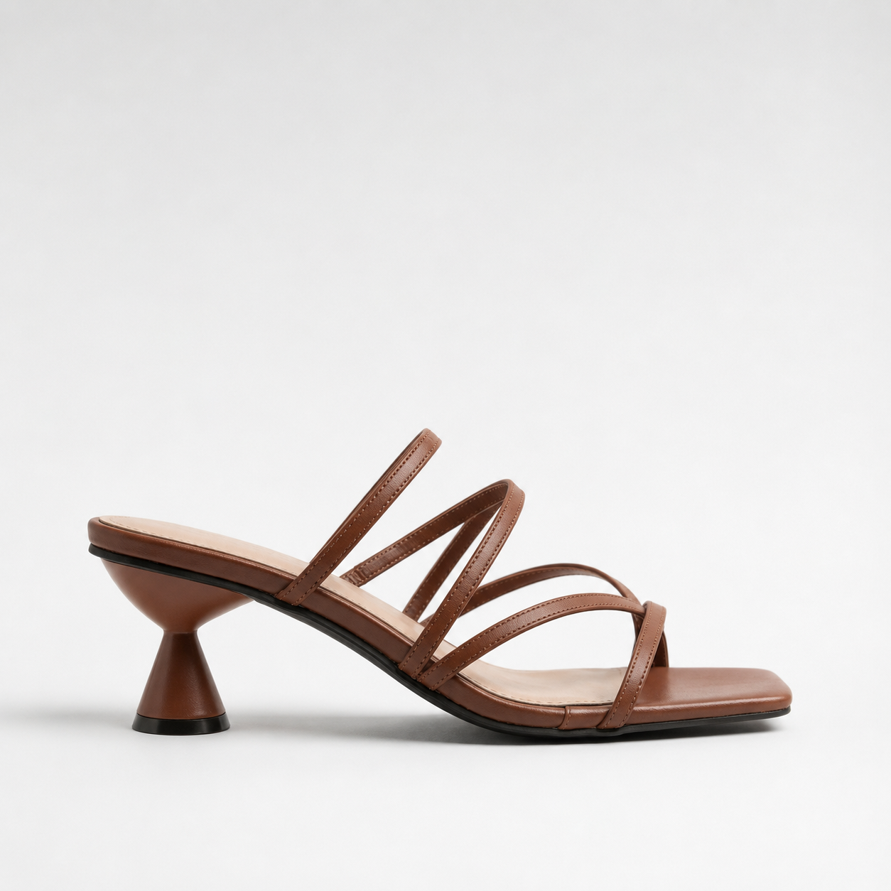 Lydia | Women's Strappy Kitten Heel Sandals – Multi-Strap Summer Heels