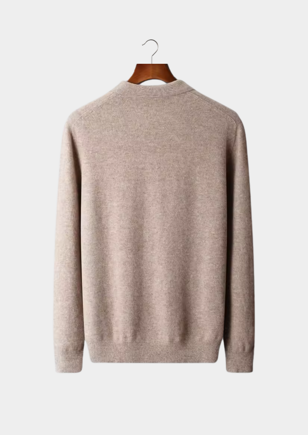 Harland | Men's Wool-Look Knit Polo Jumper - Classic Sweater Polo Shirt