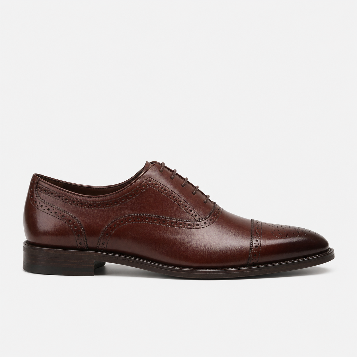 Steadfast | Men's Two-Tone Leather Brogue Oxford Shoes – Formal Lace-Up Shoes