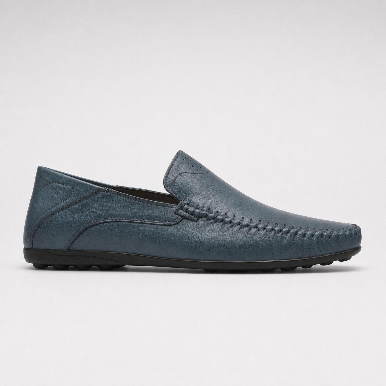 George | Men's Slip-On Driving Loafers Whipstitch Leather Casual Shoes
