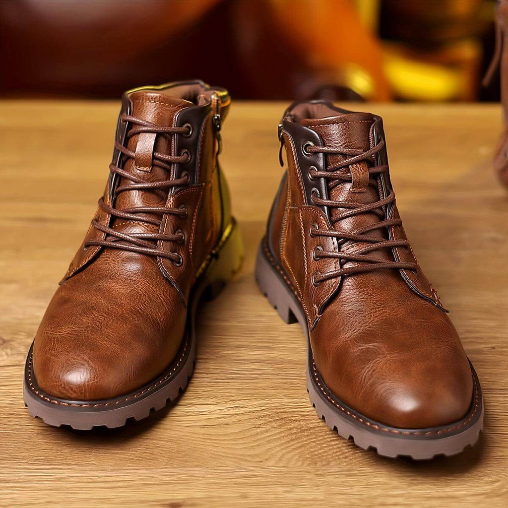 Malcolm | Men's Zip-Up Dress Boots - Smart Formal Ankle Boots