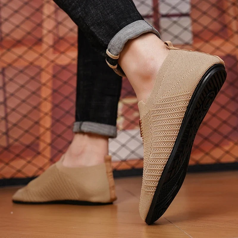 Rupert | Men's Knit Slip-On Trainers - Breathable Everyday Sneakers