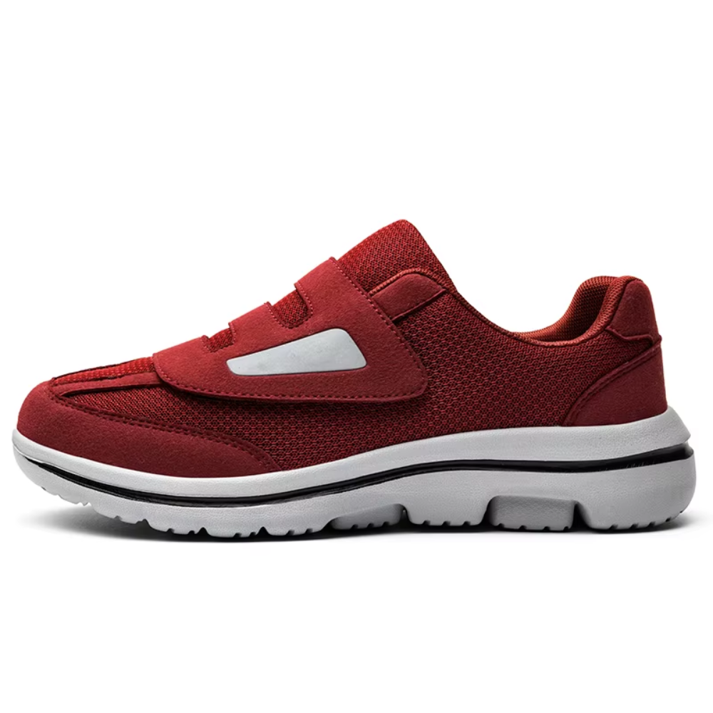 Corin | Unisex Adjustable Mesh Walking Shoes - Wide-Fit Lightweight Comfort Shoes