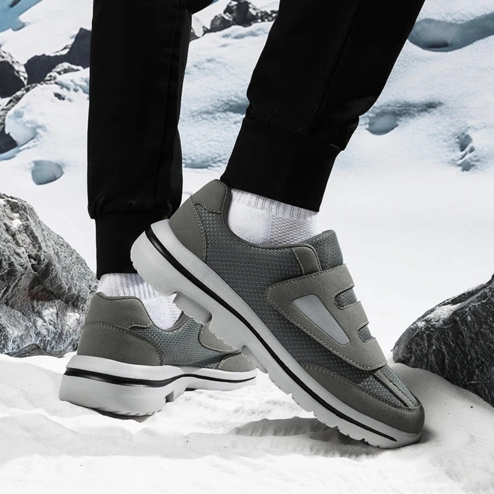 Corin | Unisex Adjustable Mesh Walking Shoes - Wide-Fit Lightweight Comfort Shoes