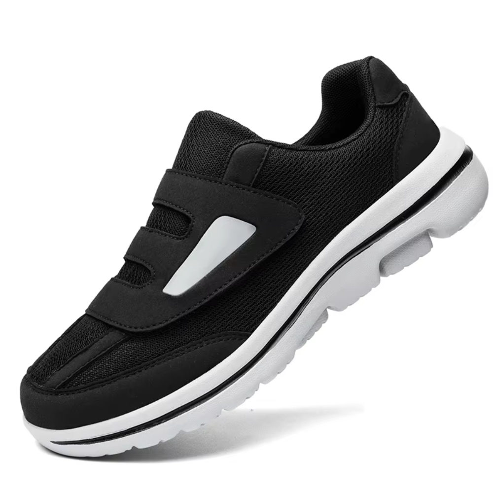 Corin | Unisex Adjustable Mesh Walking Shoes - Wide-Fit Lightweight Comfort Shoes