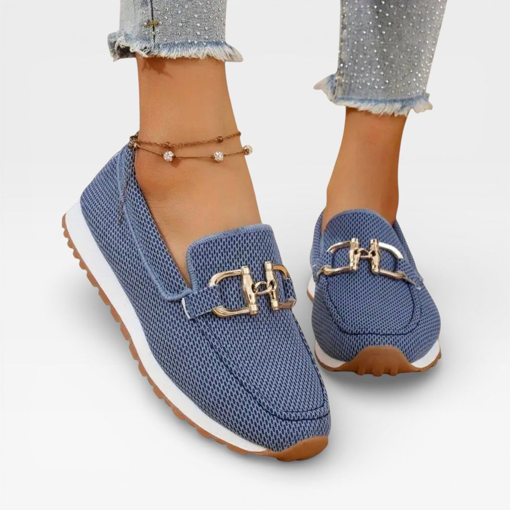 Women's Mesh Slip-On Loafers – Casual Lightweight Summer Shoes