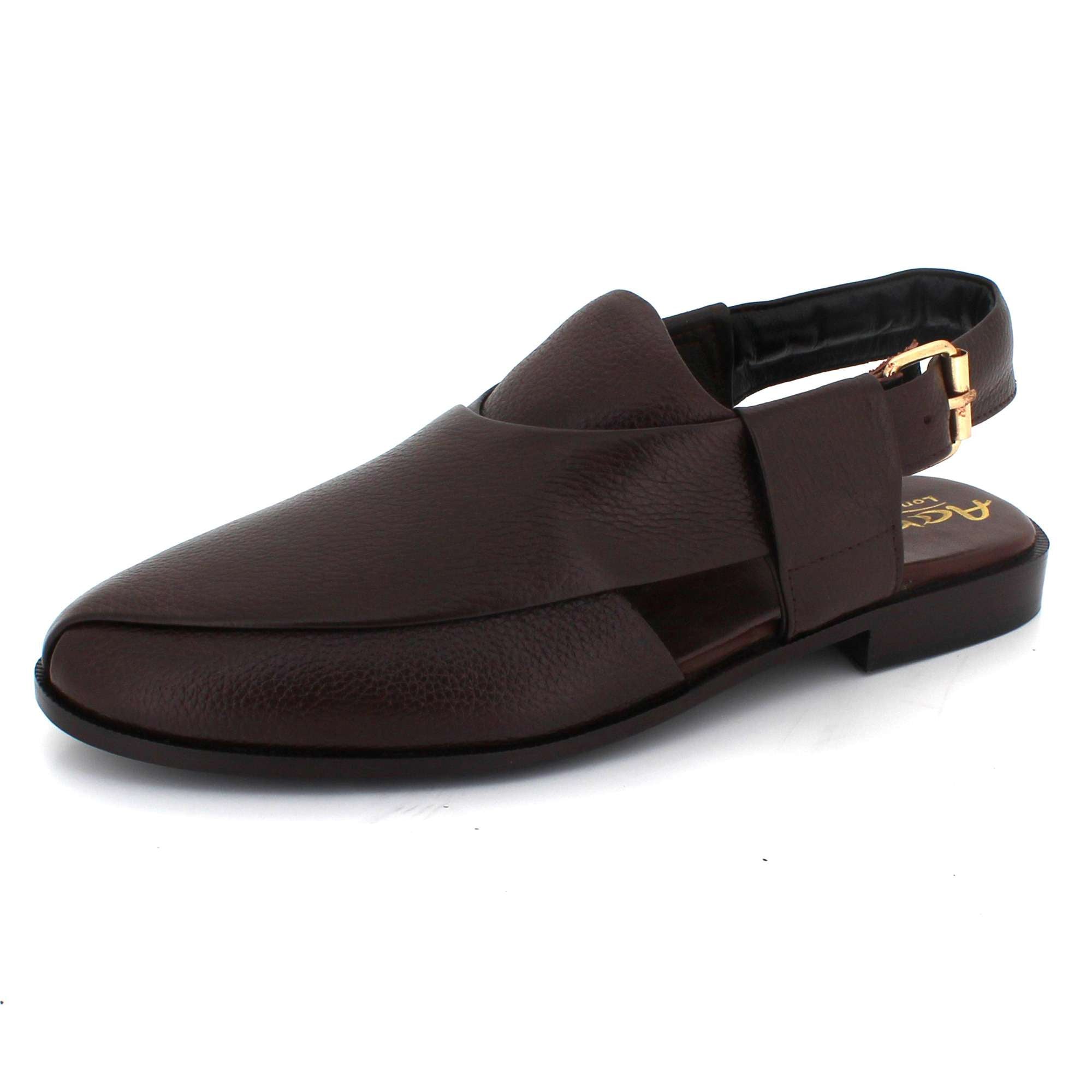 Gordon | Men's synthetic leather Peshawari Sandals - Adjustable Buckle Strap Ethnic Sandals
