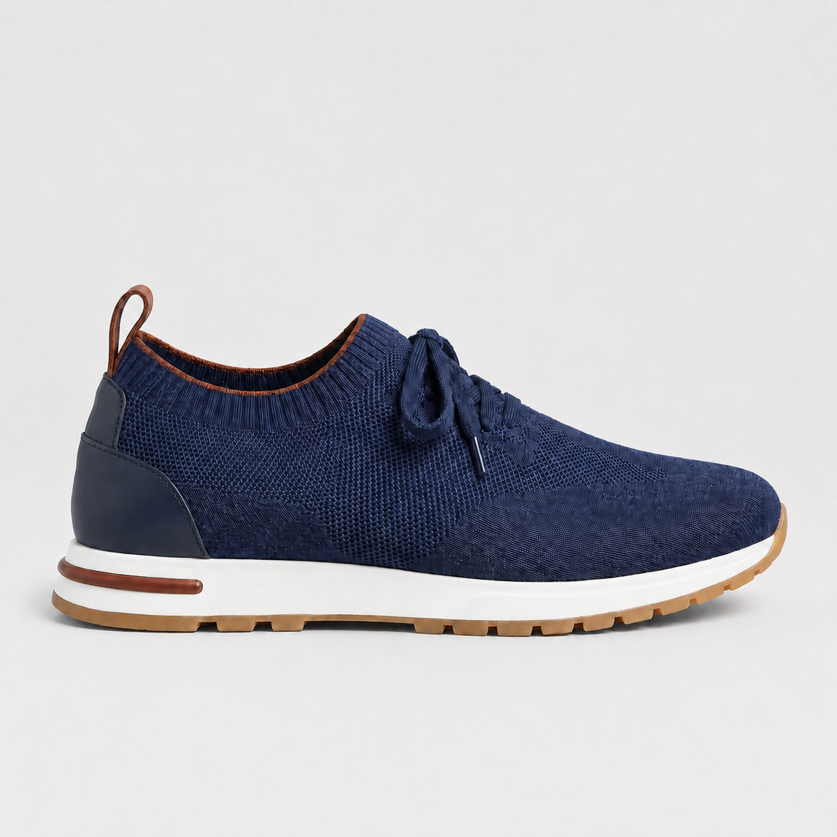 Mayfair | Men's Knit Sock Trainers – Lace-Up Smart-Casual Sneakers