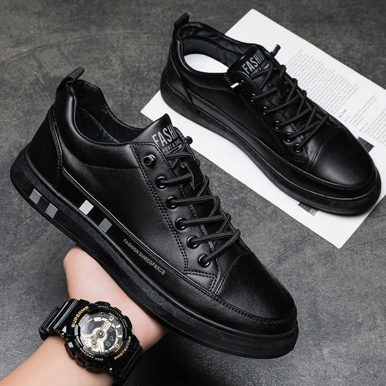 Nigel | Men's faux leather Slip-On Casual Shoes - Lightweight Breathable Everyday Shoes