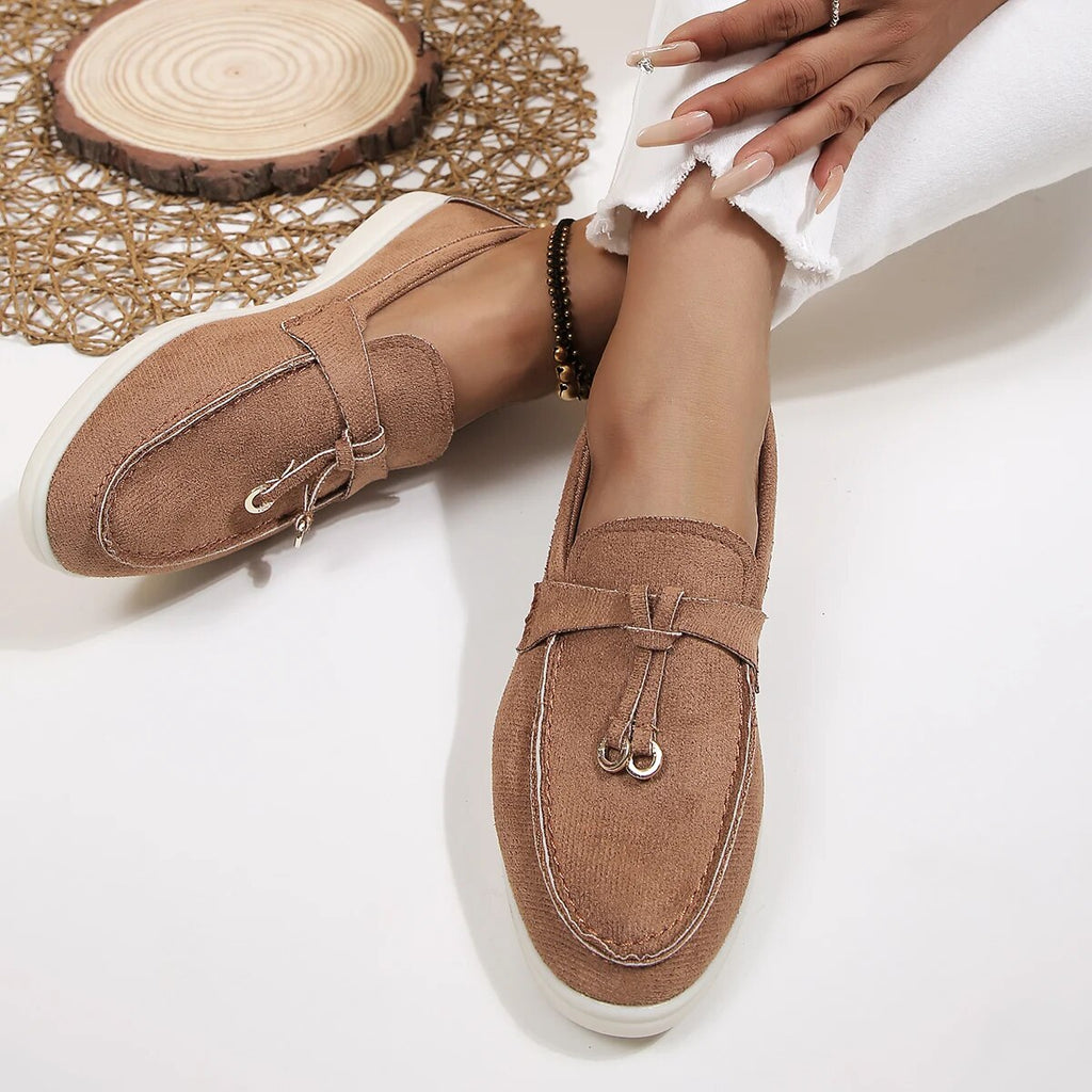 Eloise | Women's Smooth-Finish Loafers - Classic Everyday Flats