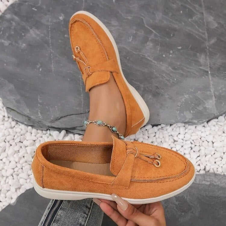 Eloise | Women's Smooth-Finish Loafers - Classic Everyday Flats