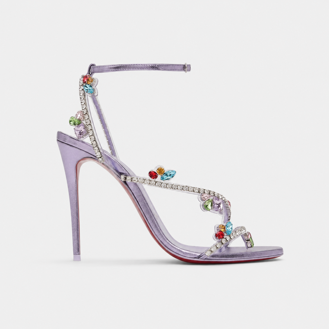 Aurelia | Women's Crystal Strappy Stiletto Heels – Elegant Evening Sandals