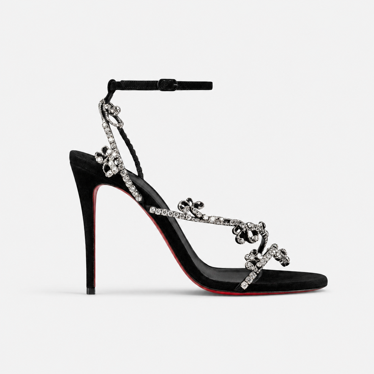 Aurelia | Women's Crystal Strappy Stiletto Heels – Elegant Evening Sandals