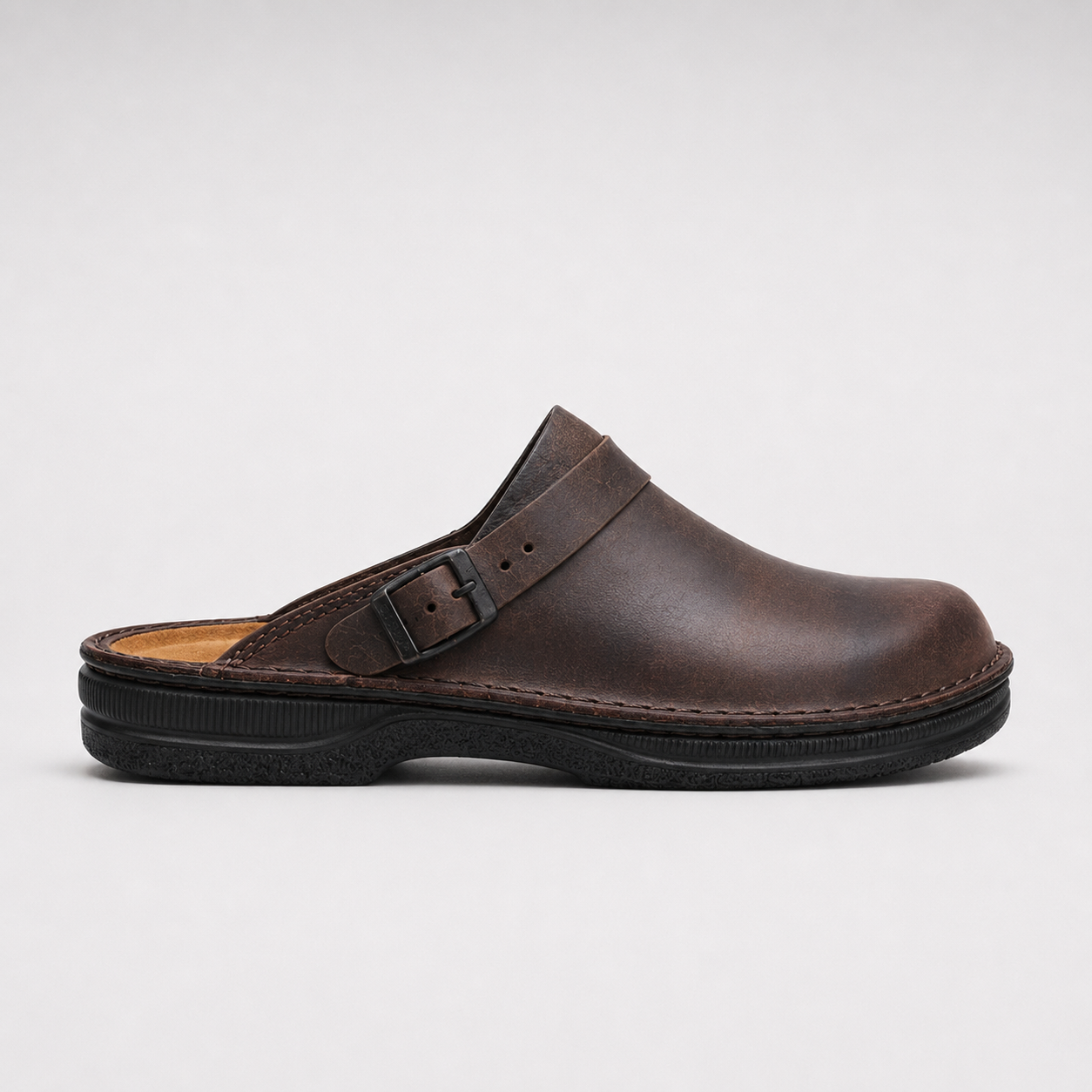 Florence | Leather Clogs – Cushioned Slip-On Everyday Shoes