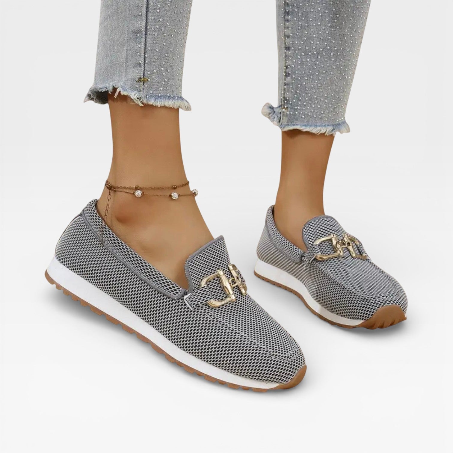 Women's Mesh Slip-On Loafers – Casual Lightweight Summer Shoes