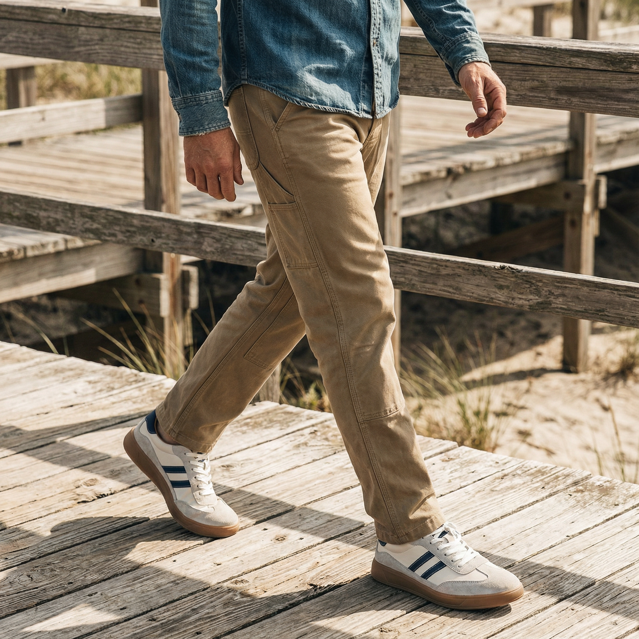 Mason | Men's Suede and Mesh Trainers – Gum-Sole Everyday Sneakers