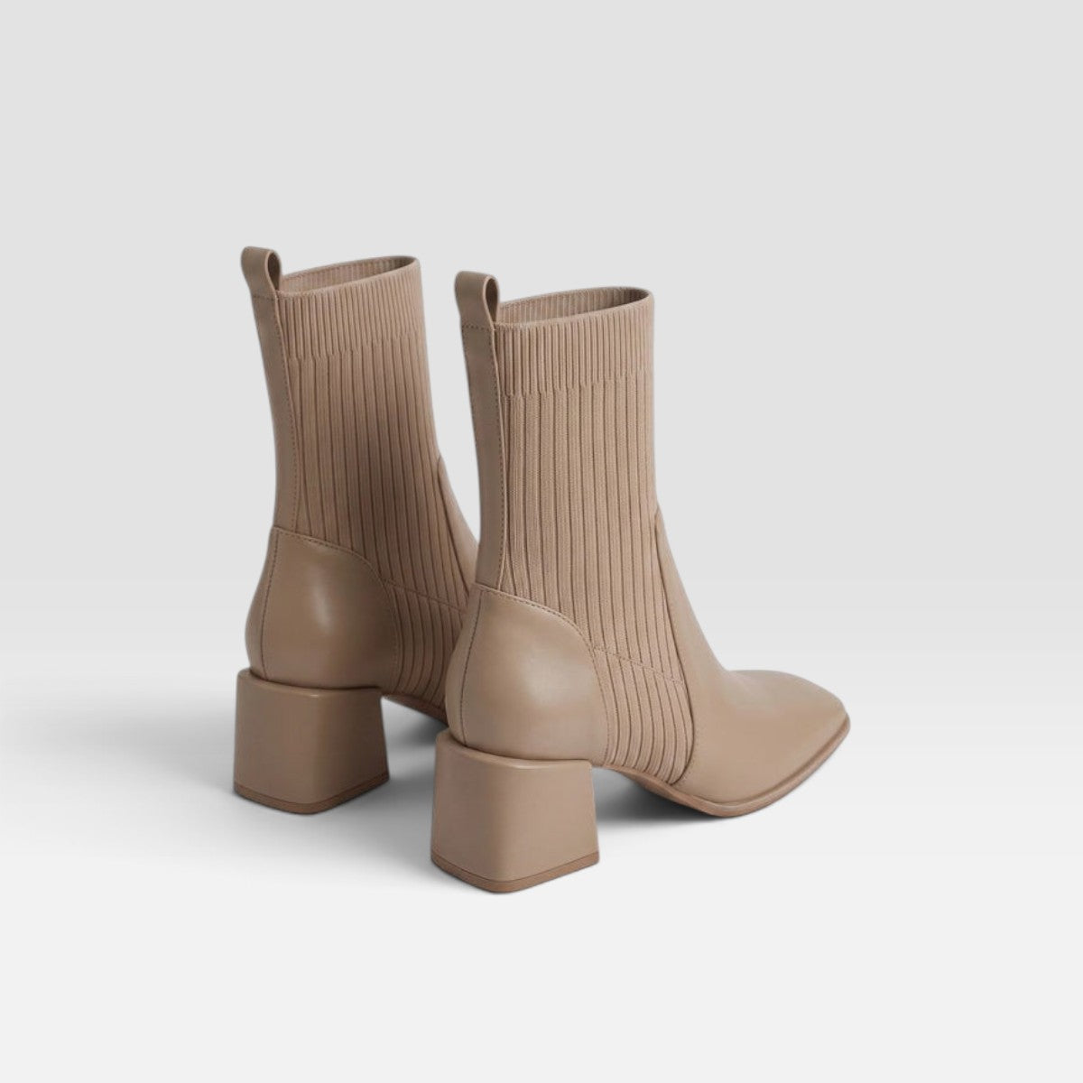 Adelaide | Women's Chelsea Ankle Boots - Square Toe Block Heel Pull-On Boots