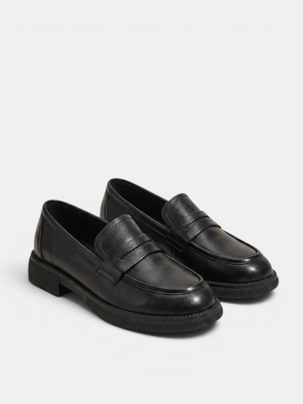 Mari | Women's Minimalist Penny Loafers - Low Heel Slip-On Office Shoes