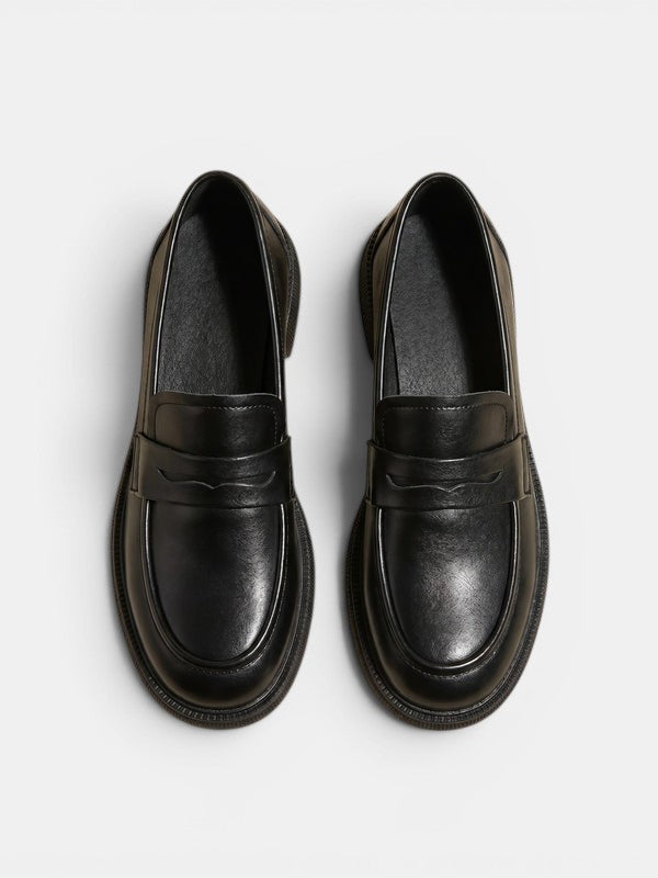 Mari | Women's Minimalist Penny Loafers - Low Heel Slip-On Office Shoes