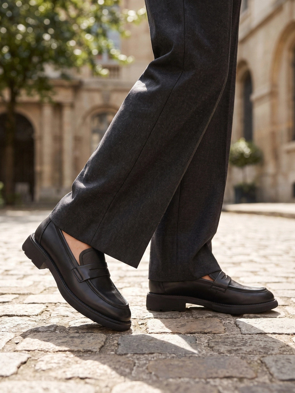Mari | Women's Minimalist Penny Loafers - Low Heel Slip-On Office Shoes