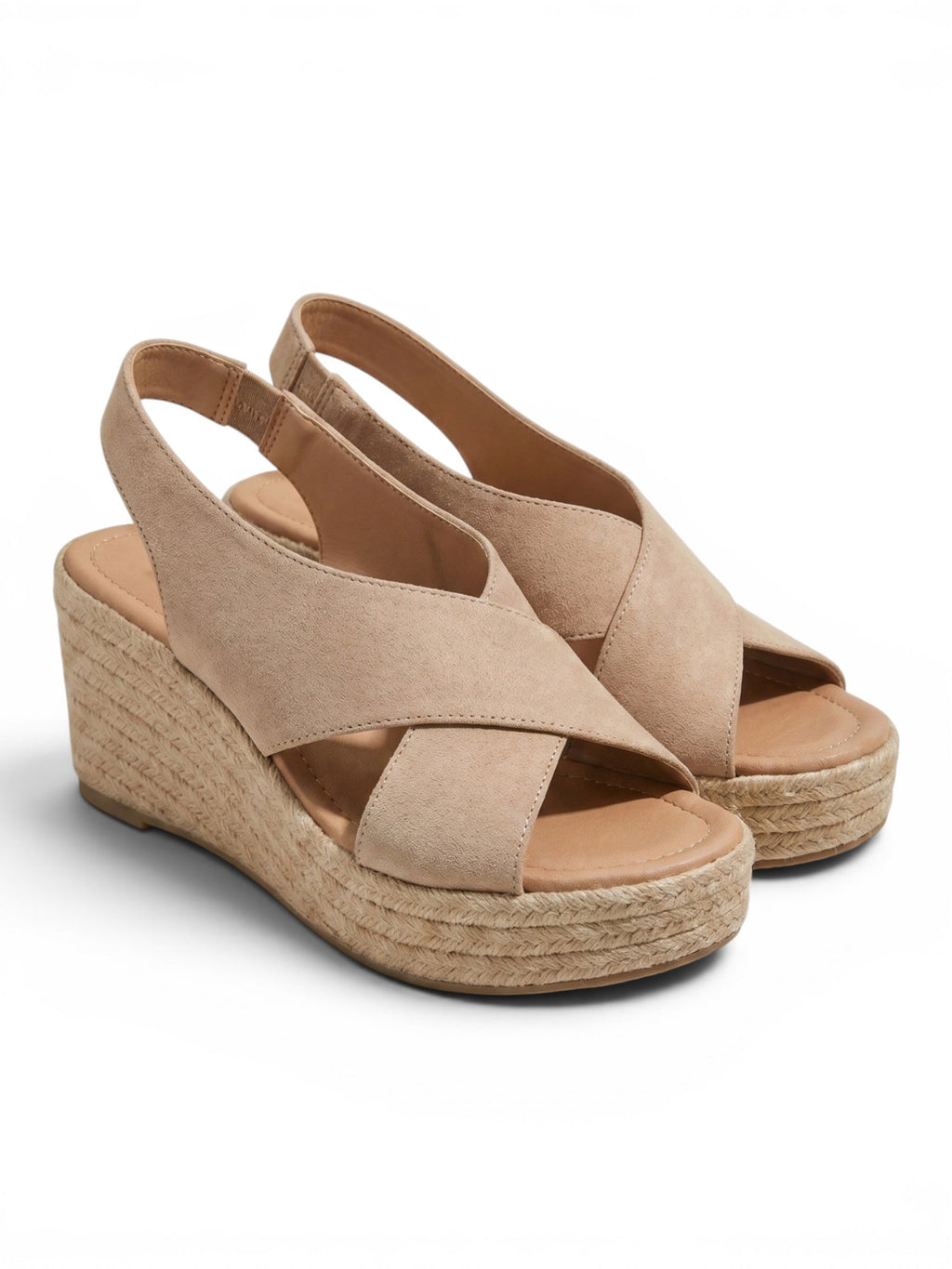 Sylvia | Women's Wedge Espadrille Sandals - Cross-Strap Summer Wedges