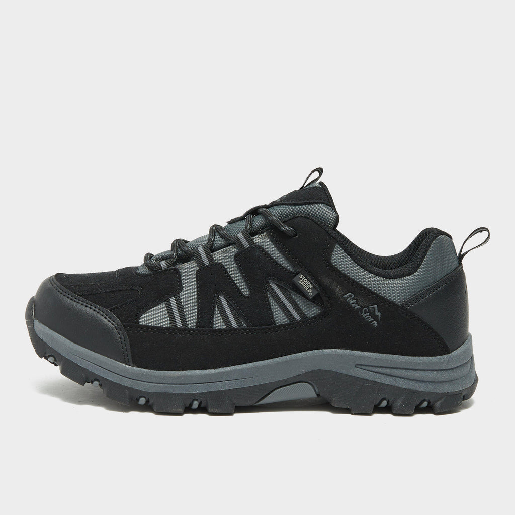 Warren | Men's Waterproof Walking Shoes - Faux Suede & Mesh Lace-Up Trainers