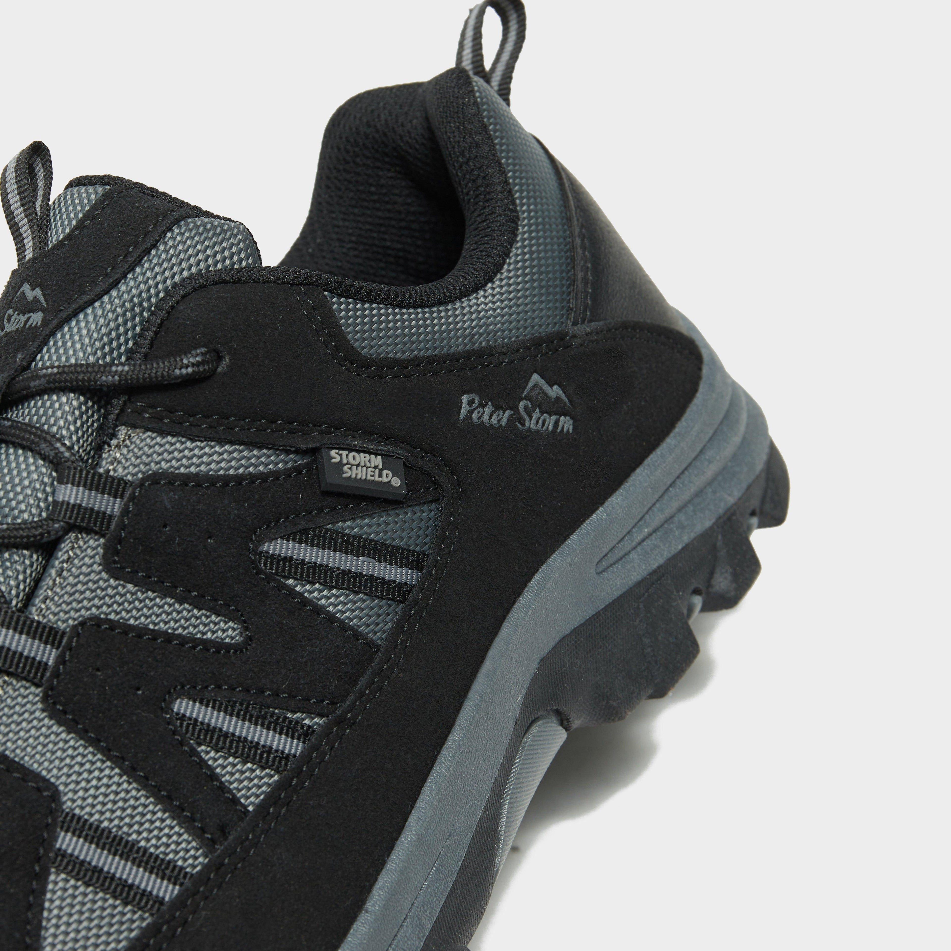 Warren | Men's Waterproof Walking Shoes - Faux Suede & Mesh Lace-Up Trainers