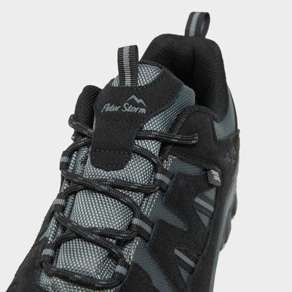 Warren | Men's Waterproof Walking Shoes - Faux Suede & Mesh Lace-Up Trainers
