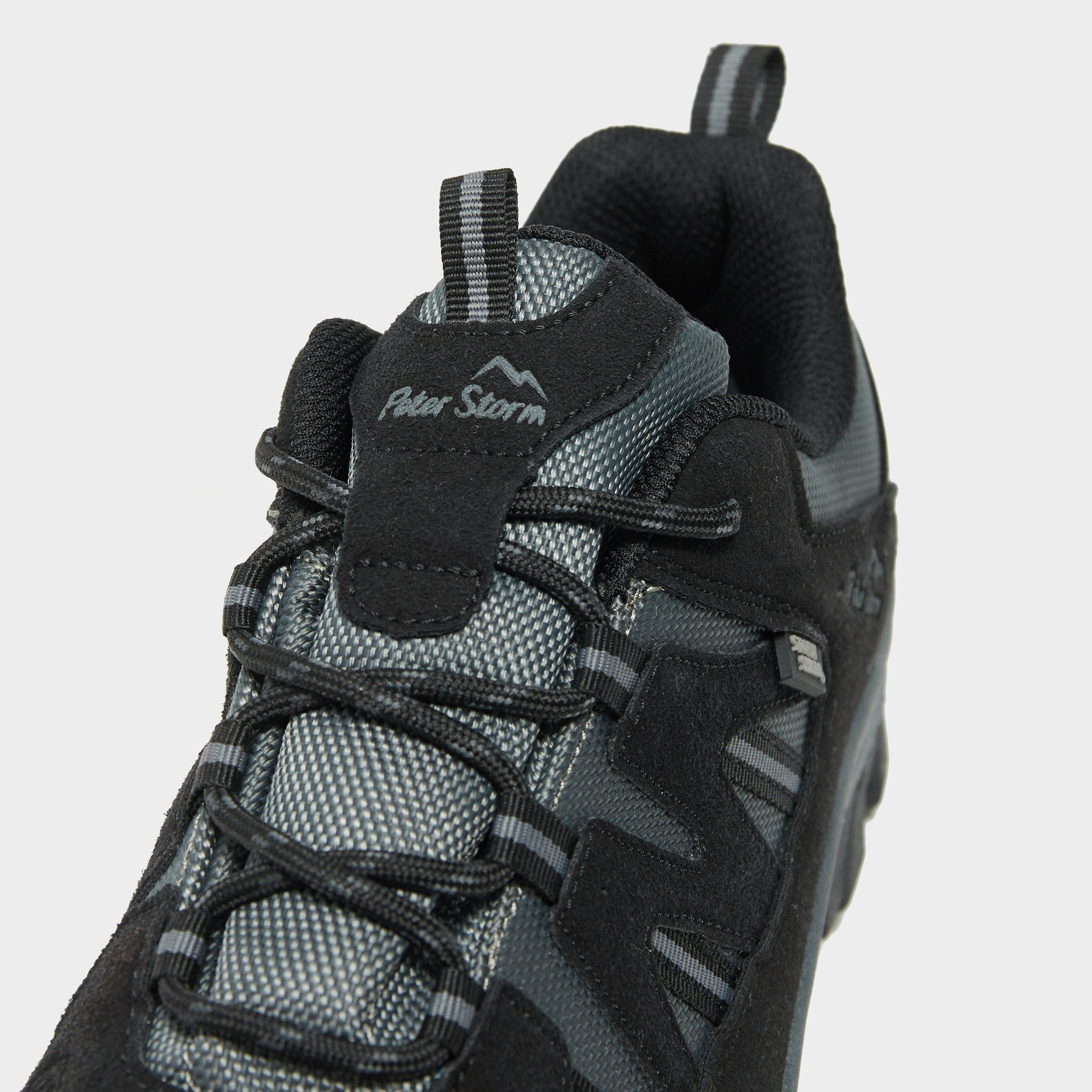 Warren | Men's Waterproof Walking Shoes - Faux Suede & Mesh Lace-Up Trainers