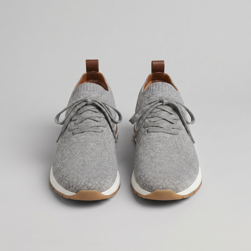 Mayfair | Men's Knit Sock Trainers – Lace-Up Smart-Casual Sneakers