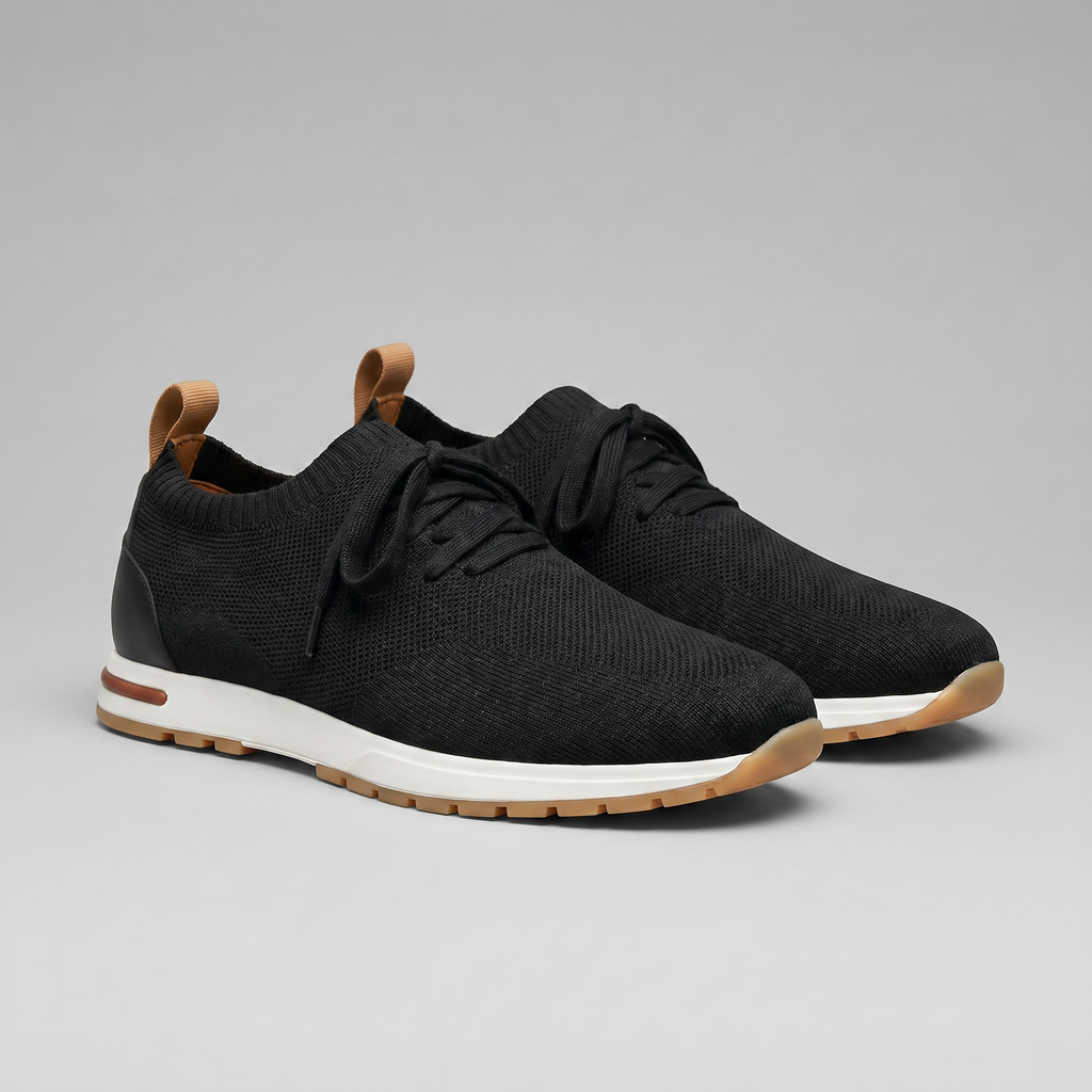 Mayfair | Men's Knit Sock Trainers – Lace-Up Smart-Casual Sneakers