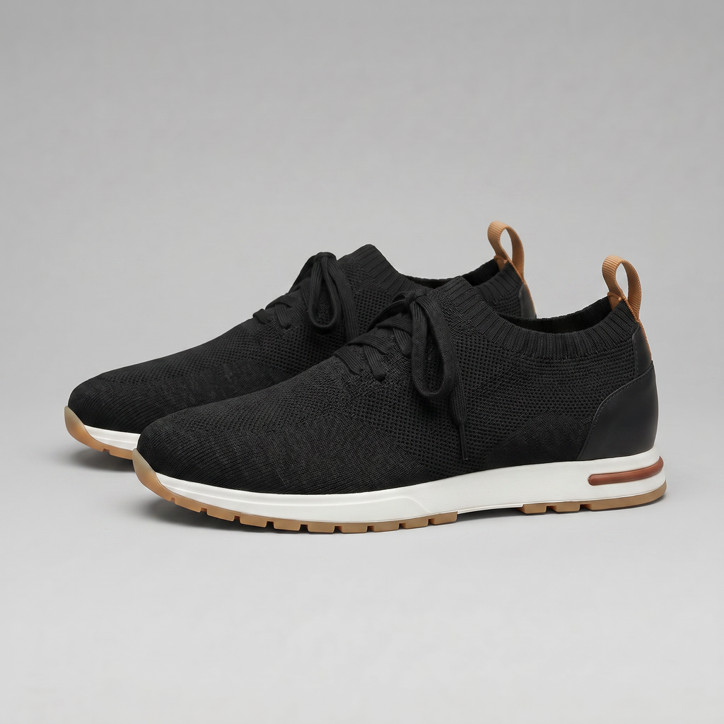Mayfair | Men's Knit Sock Trainers – Lace-Up Smart-Casual Sneakers