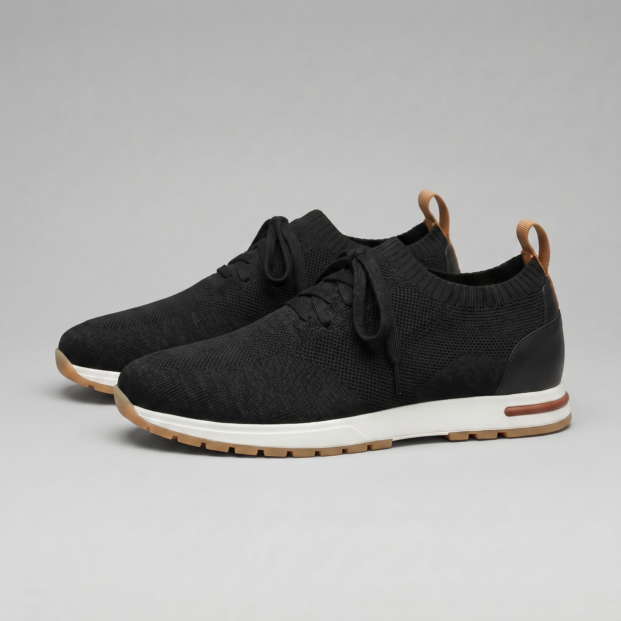 Mayfair | Men's Knit Sock Trainers – Lace-Up Smart-Casual Sneakers