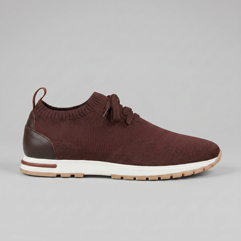 Mayfair | Men's Knit Sock Trainers – Lace-Up Smart-Casual Sneakers