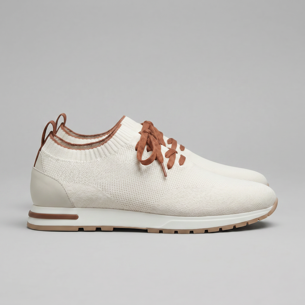 Mayfair | Men's Knit Sock Trainers – Lace-Up Smart-Casual Sneakers