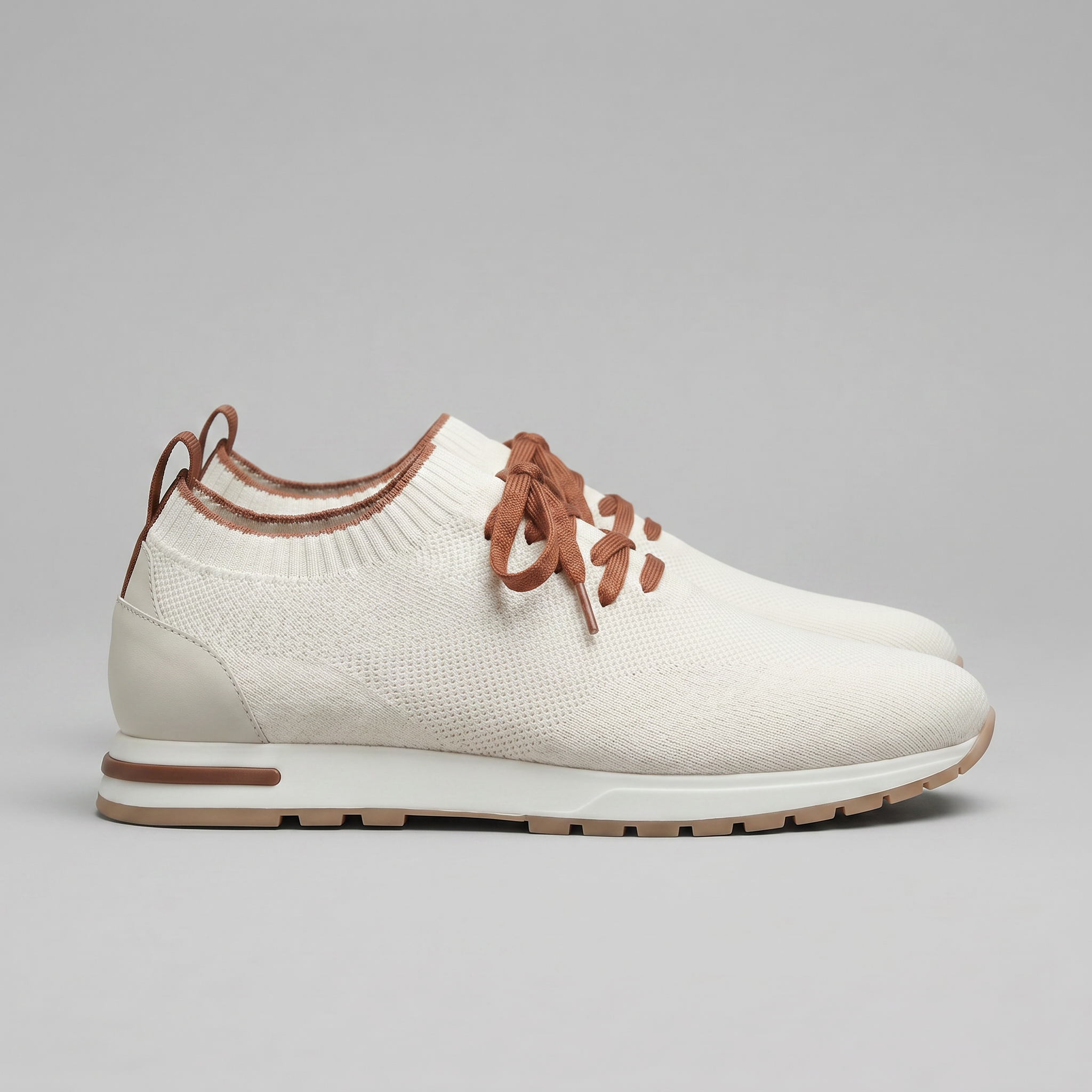 Mayfair | Men's Knit Sock Trainers – Lace-Up Smart-Casual Sneakers