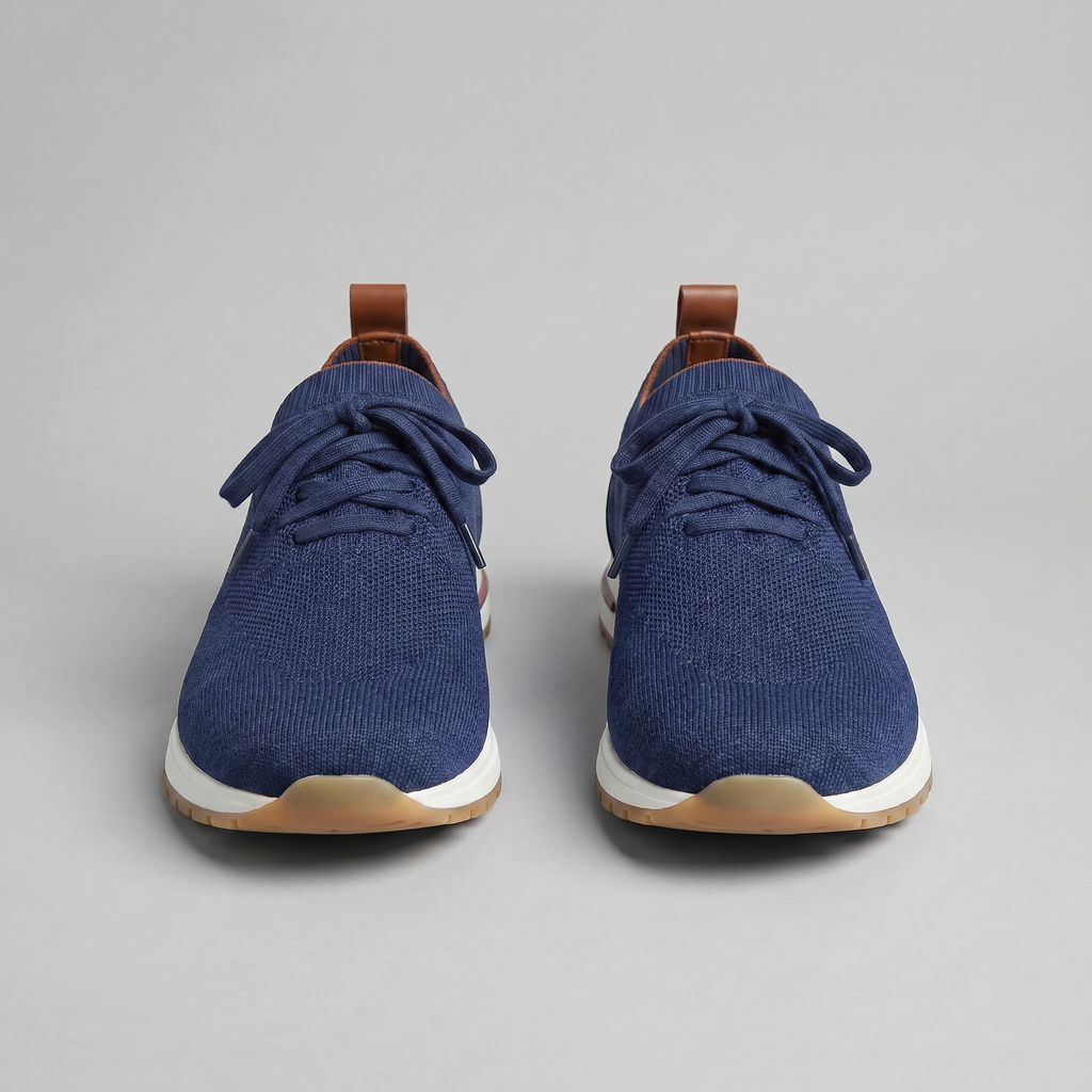 Mayfair | Men's Knit Sock Trainers – Lace-Up Smart-Casual Sneakers