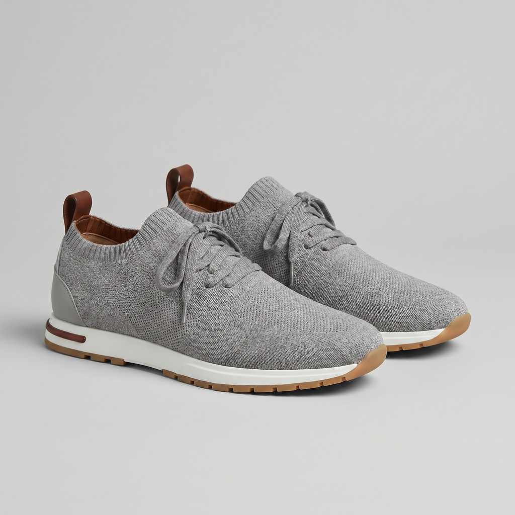 Mayfair | Men's Knit Sock Trainers – Lace-Up Smart-Casual Sneakers
